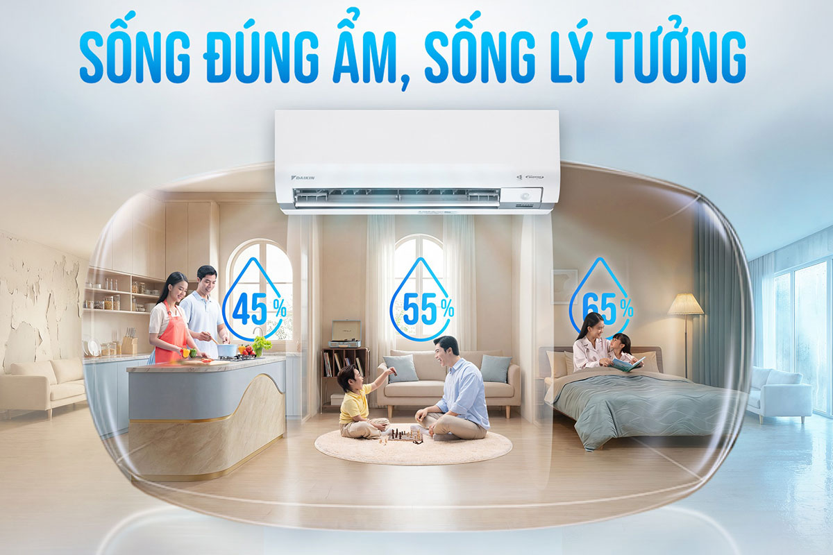 Công nghệ Humi Comfort Plus mang lại cảm giác mát dễ chịu