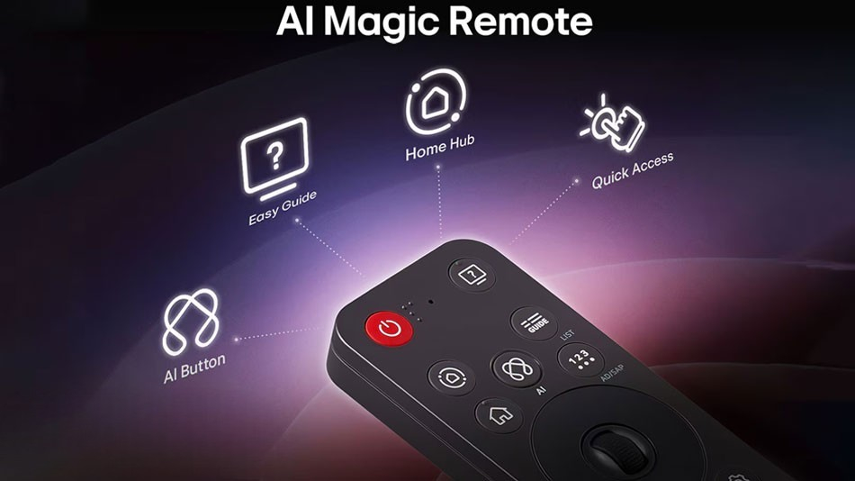 AI Magic Remote MR25 là công cụ giúp sử dụng smart tivi LG thuận tiện hơn AI Magic Remote MR25 là công cụ giúp sử dụng smart tivi LG thuận tiện hơn