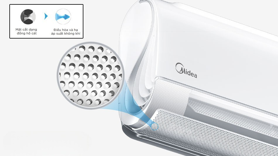 Midea inverter MSFAB-13CRFN8 với hệ thống cánh đảo gió kép với hàng nghìn lỗ siêu nhỏ. Midea inverter MSFAB-13CRFN8 với hệ thống cánh đảo gió kép với hàng nghìn lỗ siêu nhỏ.
