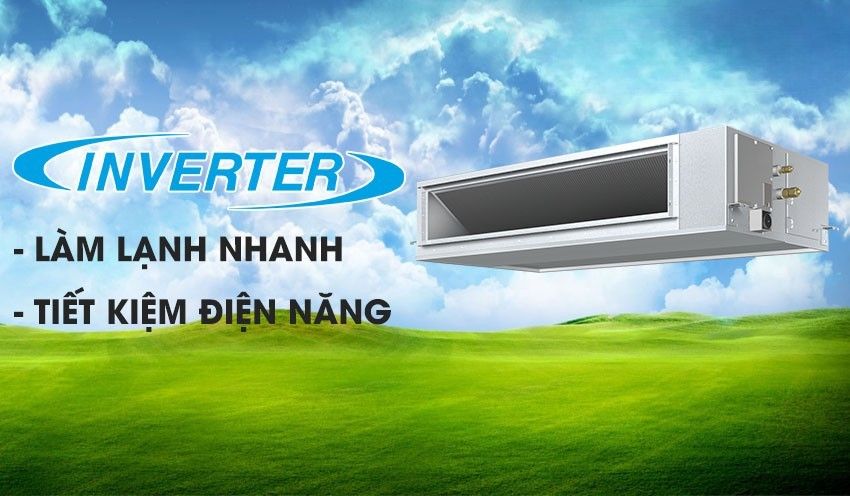 Daikin FBA125BVMA9/RZF125CVM với công nghệ Inverter và máy nén Swing dạng kín độc quyền. Công nghệ Inverter siêu tiết kiệm điện năng nhờ hệ thống máy nén Swing độc quyền