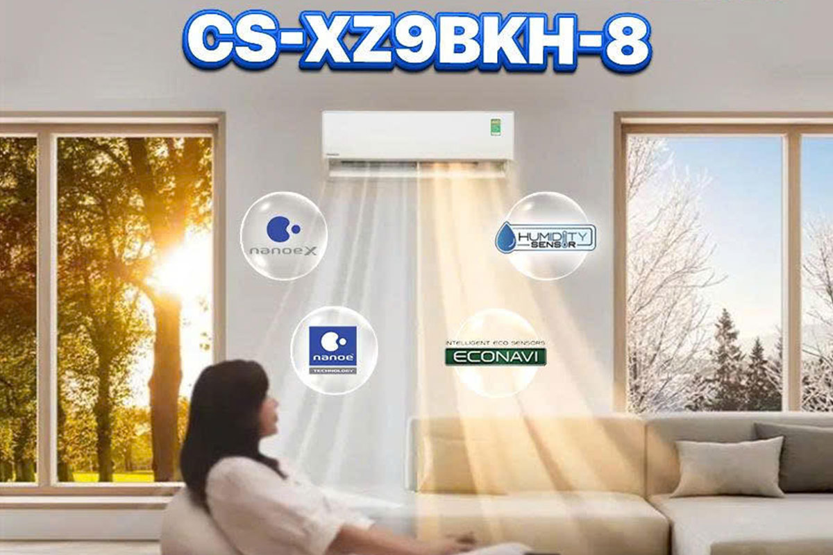 Tìm hiểu lý do điều hòa Panasonic inverter CS-XZ9BKH-8 đạt chuẩn 5 sao tiết kiệm năng lượng