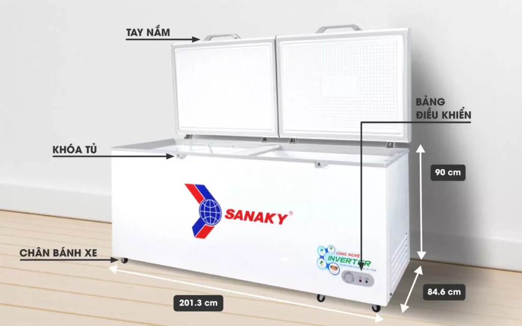 Điểm nào nổi bật giúp tủ đông Sanaky VH-8699HY3 trở nên thu hút đến vậy?