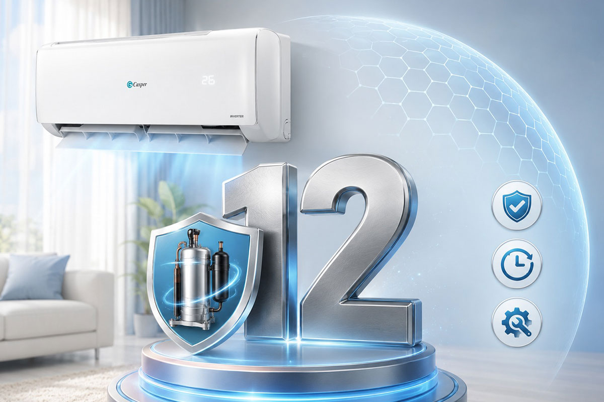 Chính sách bảo hành máy nén 12 năm của điều hòa Casper JC-24IU36 có gì đặc biệt? Chính sách bảo hành máy nén 12 năm của điều hòa Casper JC-24IU36 có gì đặc biệt?