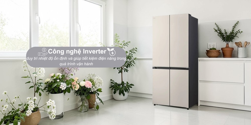 Bạn nên chọn tủ lạnh tủ lạnh LG F51EG 4 cánh cho phòng bếp