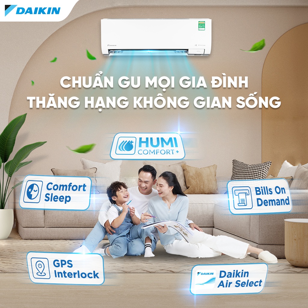 daikin-ftkm-1 Phòng khách nhà chung cư nhất định phải mua điều hòa Daikin 24000 FTKM71AVMV