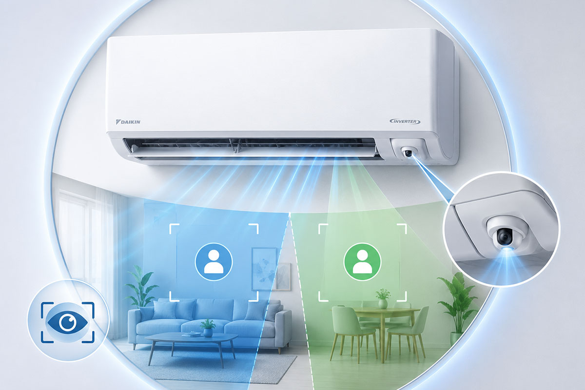 Điều hòa Daikin Inverter-công nghệ mắt thần 2 khu vực Điều hòa Daikin Inverter-công nghệ mắt thần 2 khu vực
