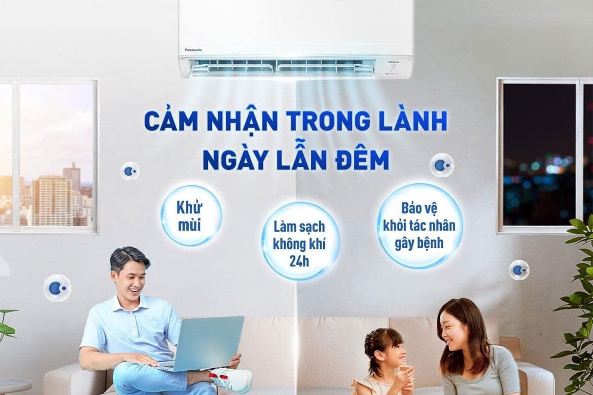 nanoe-3 Điều hòa Panasonic 18000 CS-RU18CKH-8BD phù hợp với phòng bao nhiêu m2?