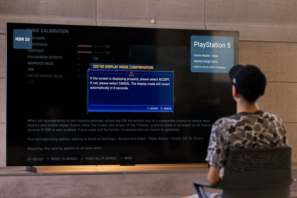 5 cài đặt có thể giúp tivi Sony 4K 65 inch K-65XR50 chơi game PS5 mượt mà hơn