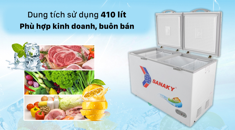 Tủ đông Sanaky VH-5699HY, lựa chọn hoàn hảo để bảo quản Ax88com rất nhiều ưu đãi an toàn