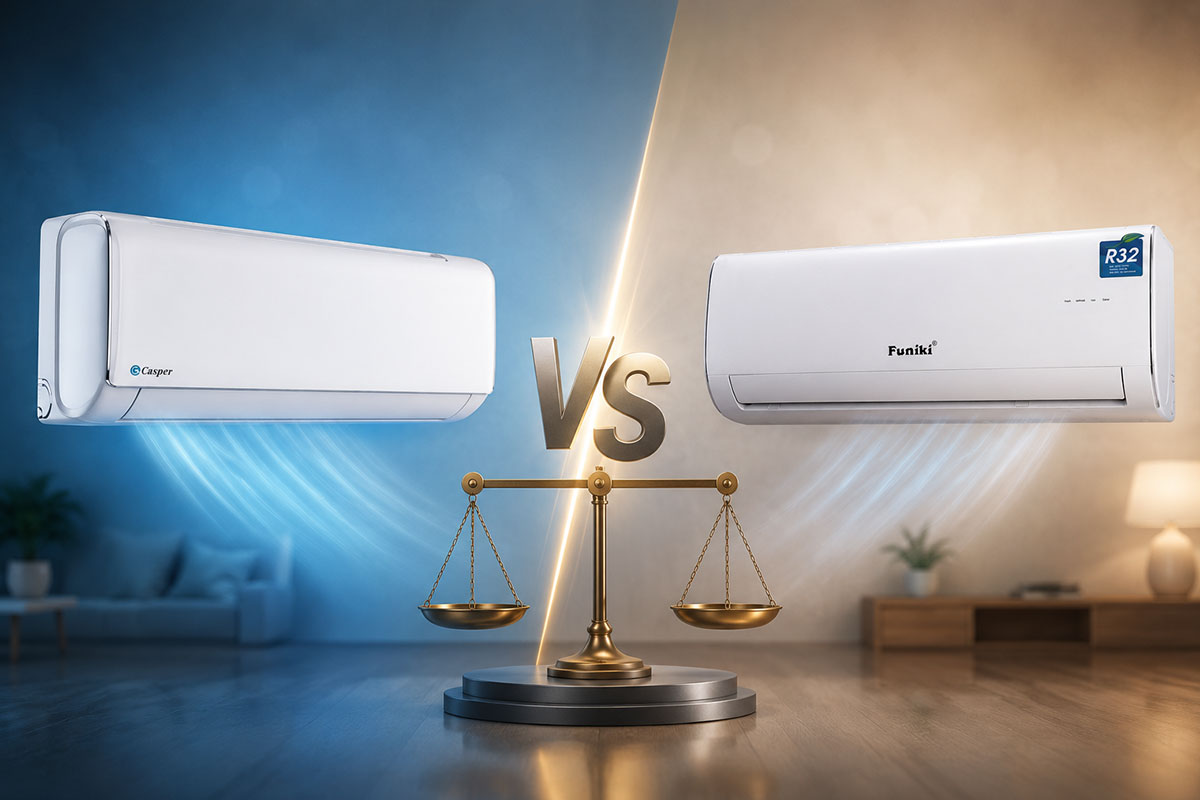 So sánh điều hòa Casper SC-24FB36M và Funiki HSC24TMU: Kẻ tám lạng, người nửa cân So sánh điều hòa Casper SC-24FB36M và Funiki HSC24TMU: Kẻ tám lạng, người nửa cân