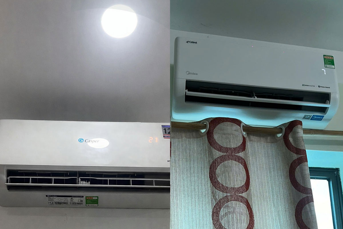 so-sanh-dieu-hoa-5 Cùng phân khúc dưới 15 triệu, nên chọn điều hòa Casper JC-24IU36 hay Midea MSCE-25CRFN8?
