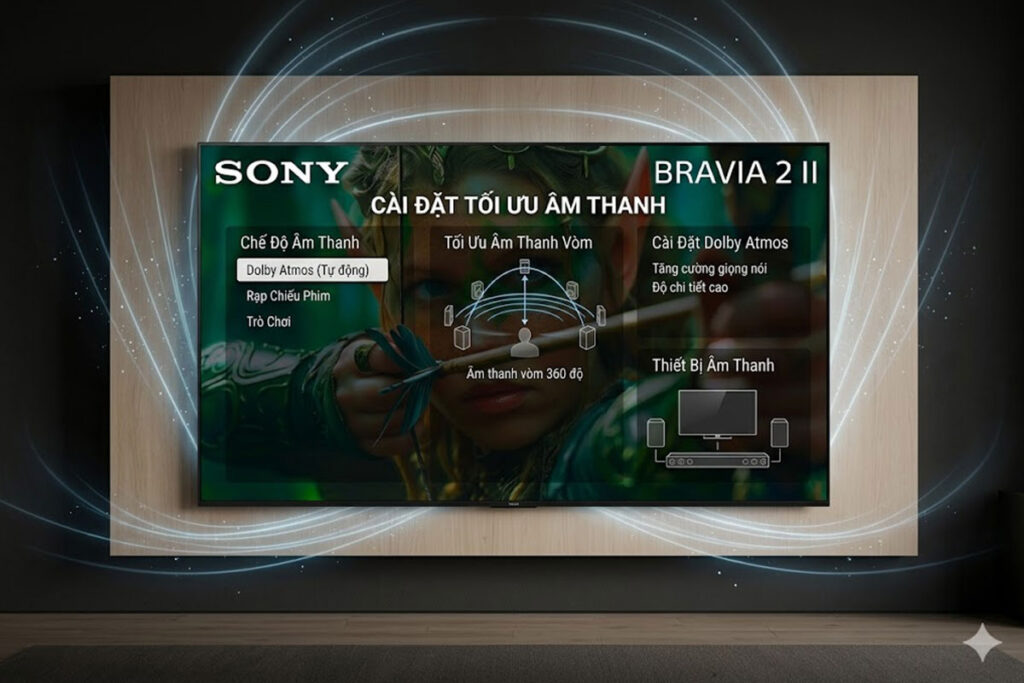 Google tivi Sony 75 inch K-75S20M2 - Bí quyết tối ưu âm thanh Dolby Atmos