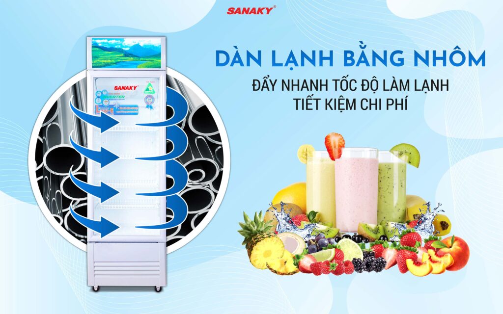 Tủ mát Sanaky Inverter 1 cánh VH-258K3L - lựa chọn tốt nhất dành cho bạn