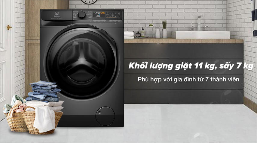 2-48 Ưu và nhược điểm trên máy giặt sấy Electrolux giá rẻ EWW1143R7SC cần biết