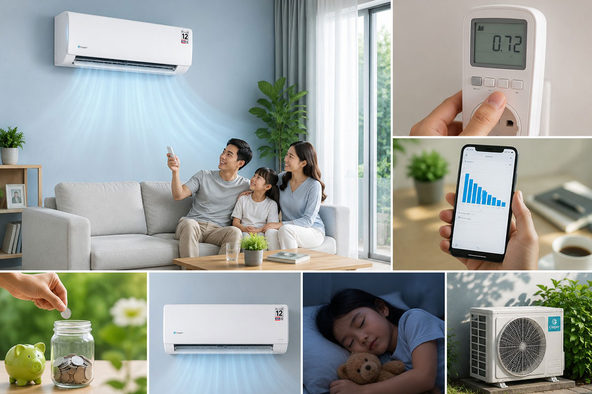 Kiểm chứng thực tế về khả năng tiết kiệm điện của điều hòa Casper 9000btu JC-09IU36 Kiểm chứng thực tế về khả năng tiết kiệm điện của điều hòa Casper 9000btu JC-09IU36