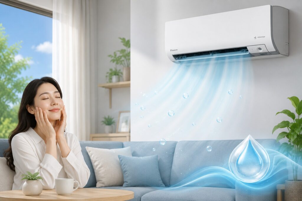 Điều hòa Daikin 24000btu FTKM71AVMV - Khám phá chế độ Humi Comfort Plus chống khô da