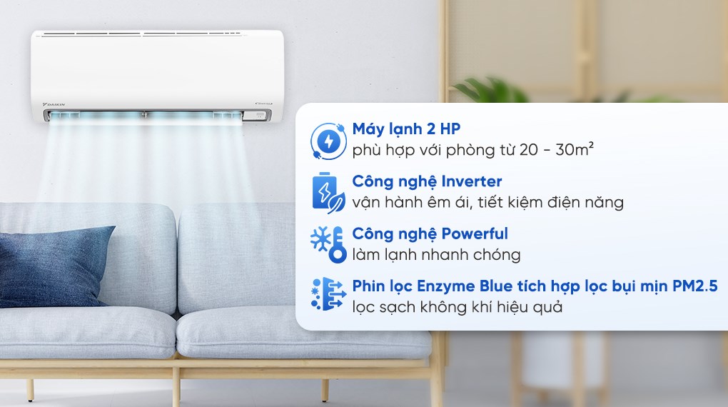 Dùng điều hòa Daikin 1 chiều FTHB50ZVMV đừng quên bật ngay những chế độ này