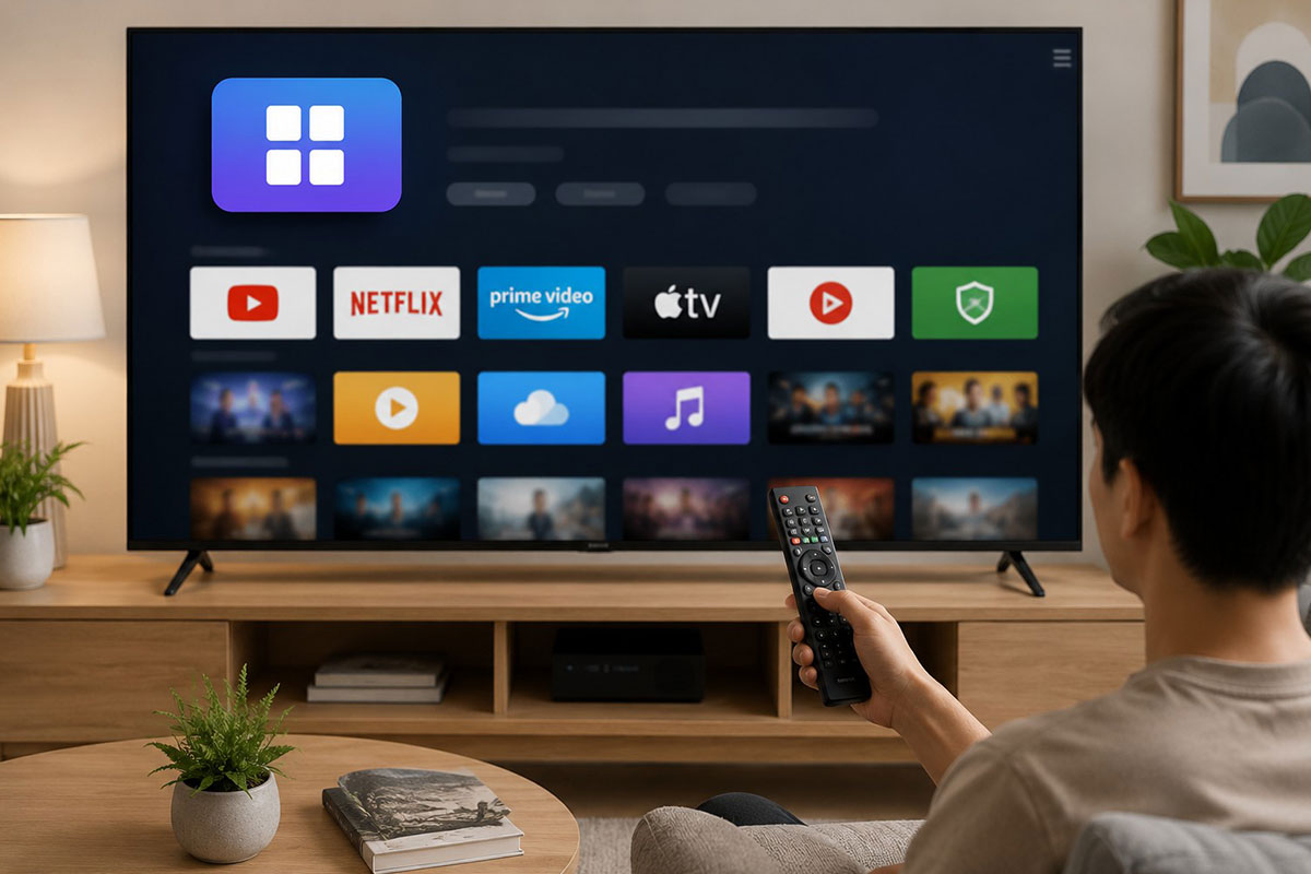 Chuẩn bị trước khi tải ứng dụng trên tivi Sony