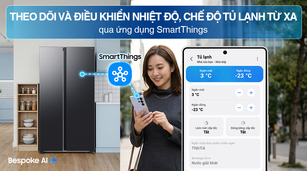 Điều gì khiến tủ lạnh Samsung RS70F65Q3FSV inverter thu hút người dùng?