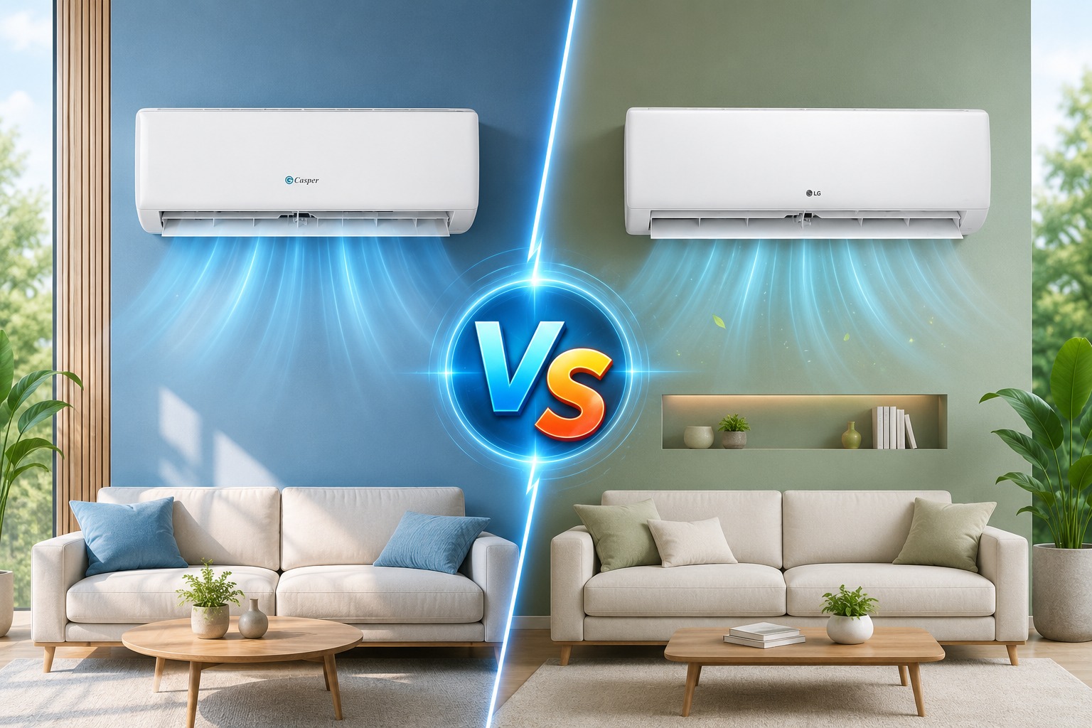 So sánh tổng quan Casper JC-18IU36 và LG IFC18M1