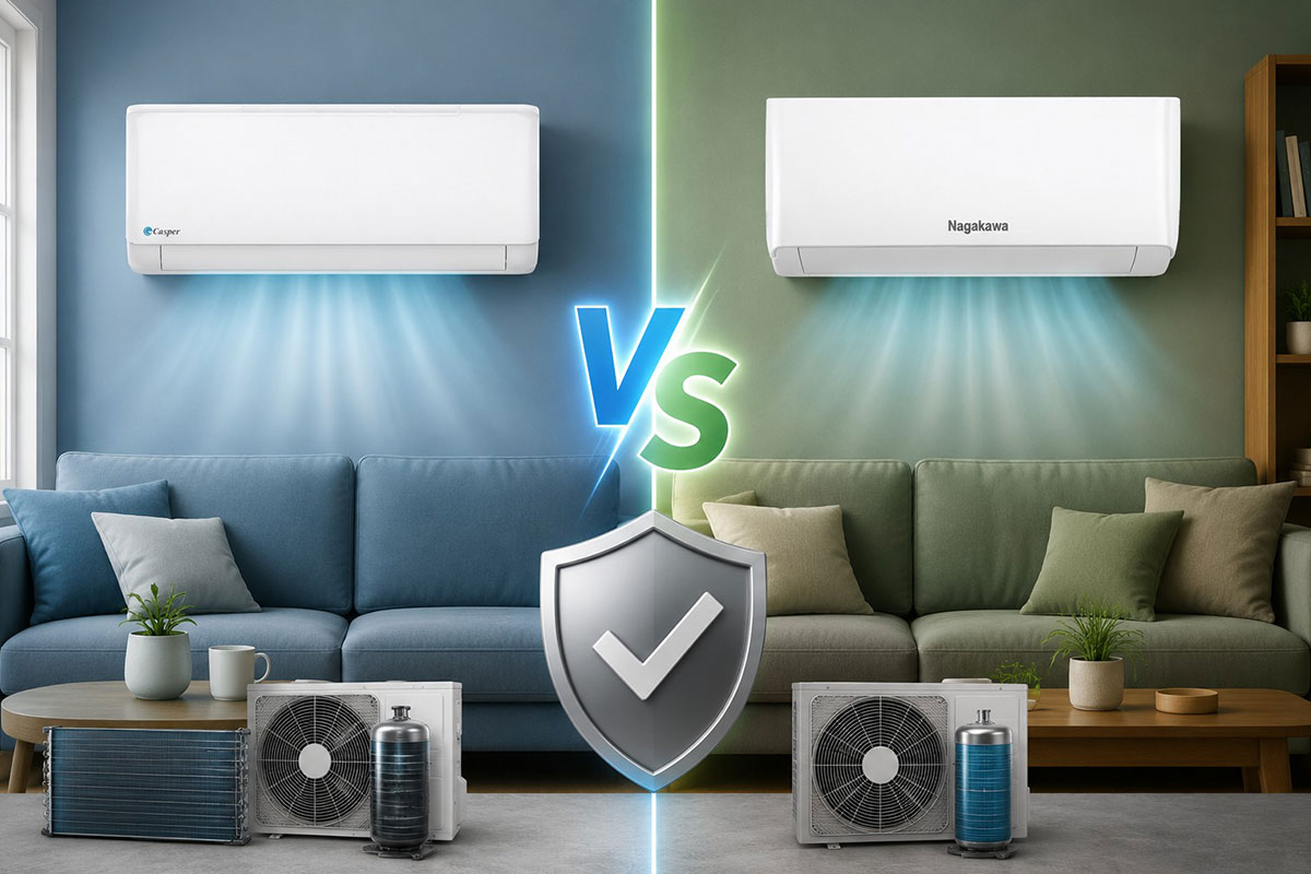 Xét về chất lượng dàn tản nhiệt và khả năng chống ăn mòn Xét về chất lượng dàn tản nhiệt và khả năng chống ăn mòn