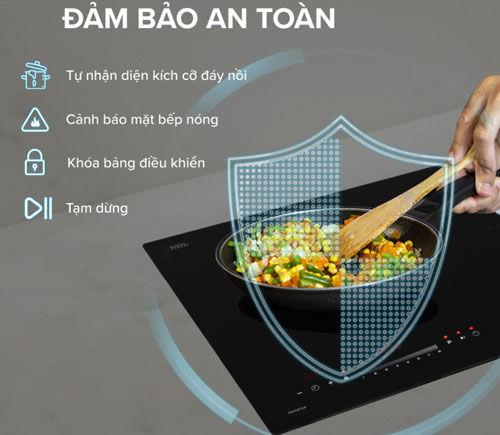 Bếp từ Hafele HC-I2732A (536.61.726) tích hợp nhiều tính năng an toàn