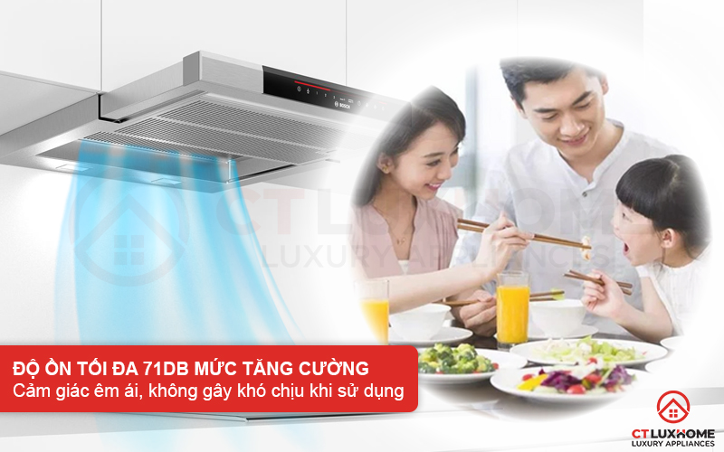 Độ ồn tối đa 71dB không gây khó chịu cho người dùng