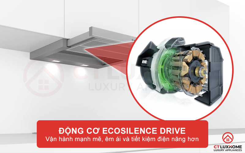 Động cơ EcoSilence Drive hỗ trợ vận hành mạnh mẽ và êm ái